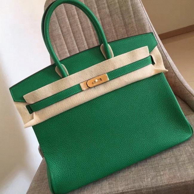 Bamboo Tone Premium Fake H**me5 Birkin 35cm Handbag
