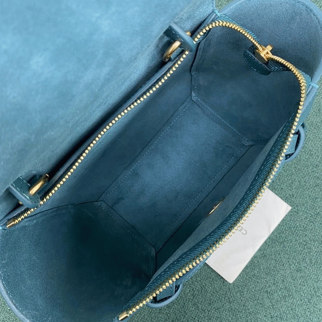Ce1i*e Belt Nano Bag Imitation in Prussian Blue