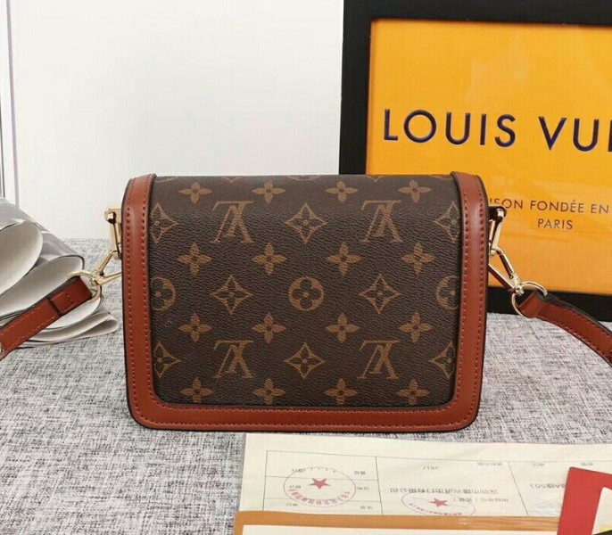 L0vis Vvtt0n Monogram Reverse Canvas Mini Dauphine Bag