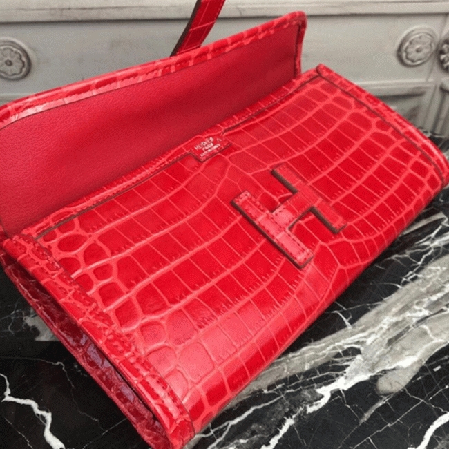 Red fake H**me5 Jige Elan 29 clutch bag