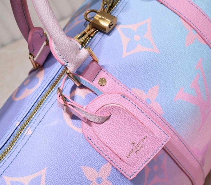 L0vis Vvtt0n Spring 2022 Keepall 45 Luggage In Sunrise Pastel