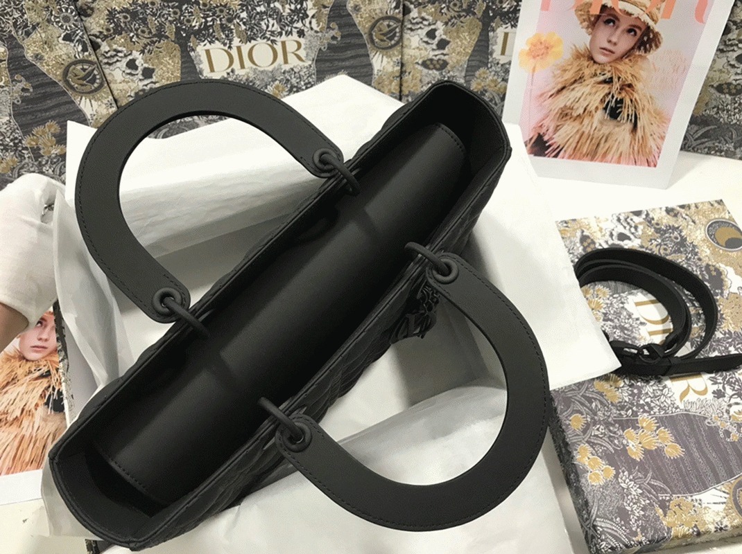 D10r Lady D10r Large Bag Knockoff in Black