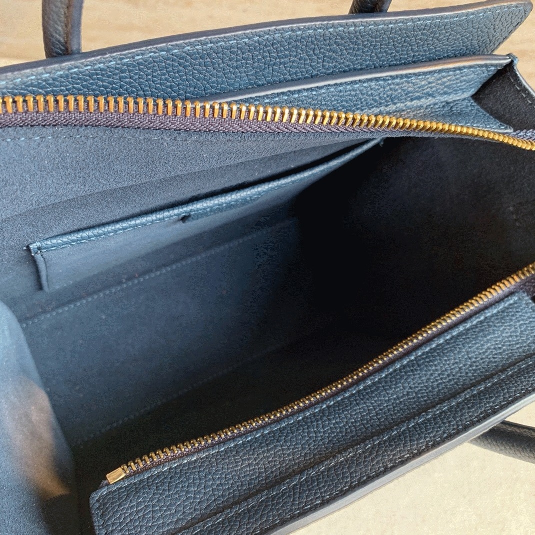 Ce1i*e Nano Luggage Tote Bag Imitation in Navy Blue