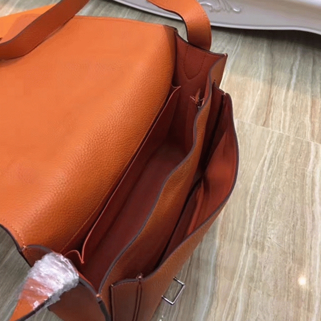 Orange Knockoff H**me5 Steve Messenger Bag