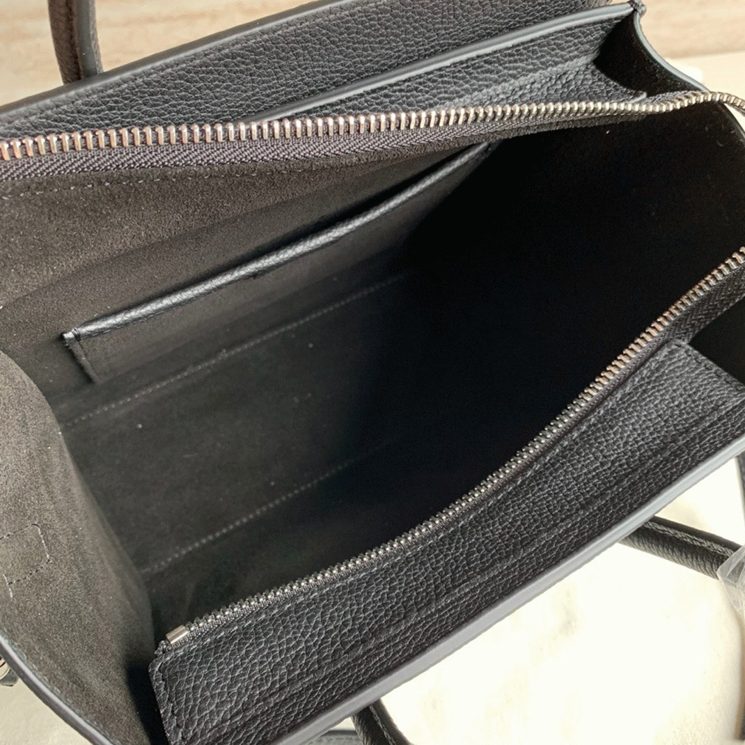 Ce1i*e Nano Luggage Tote Bag Replica in Black