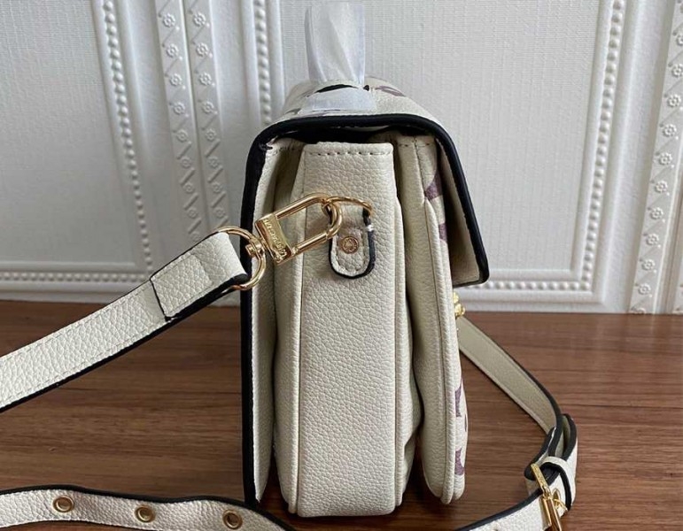 L0vis Vvtt0n Bicolor Monogram Empreinte Metis Bag In Cream And Bois De Rose Pink