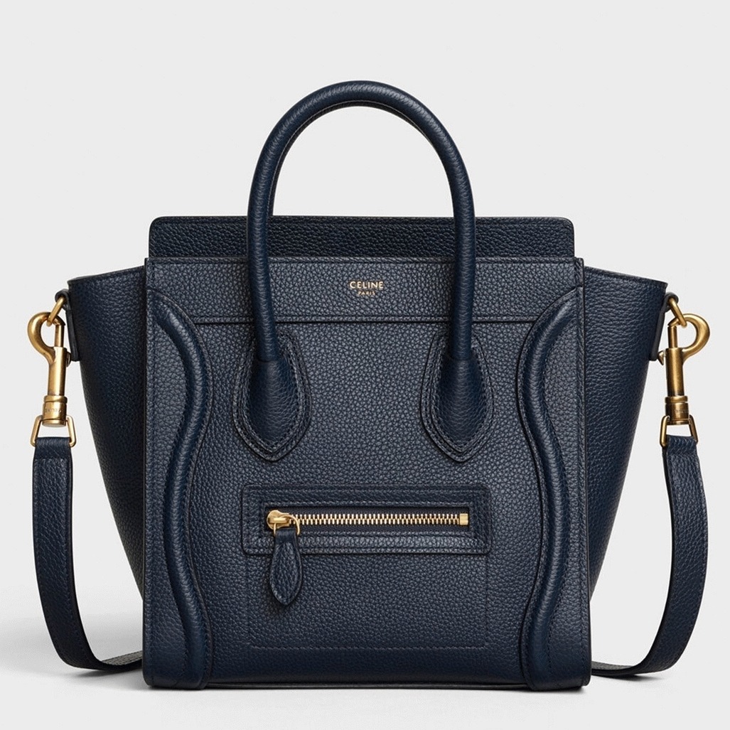 Ce1i*e Nano Luggage Tote Bag Imitation in Navy Blue