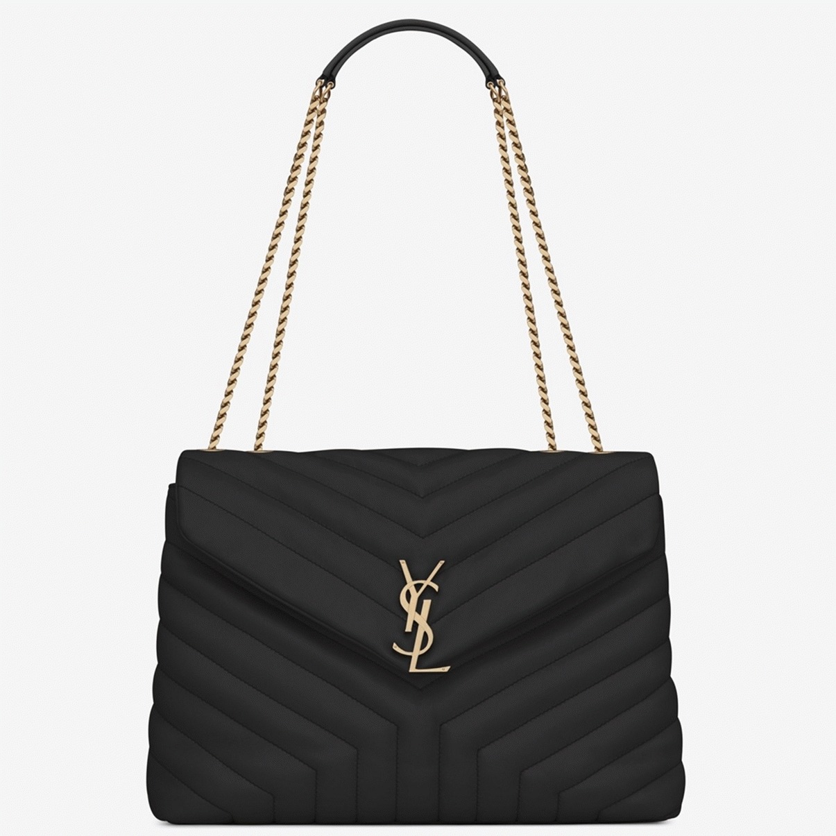 Replica Sa1nt Lau*nt LouLou Medium Chain Bag Black