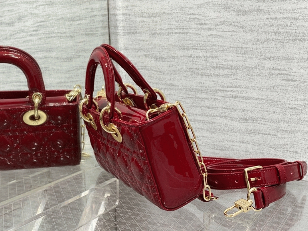 D10r Lady D-Joy Small Bag Imitation in Red