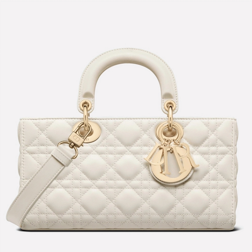 D10r Lady D-Joy Small Bag Knockoff in White