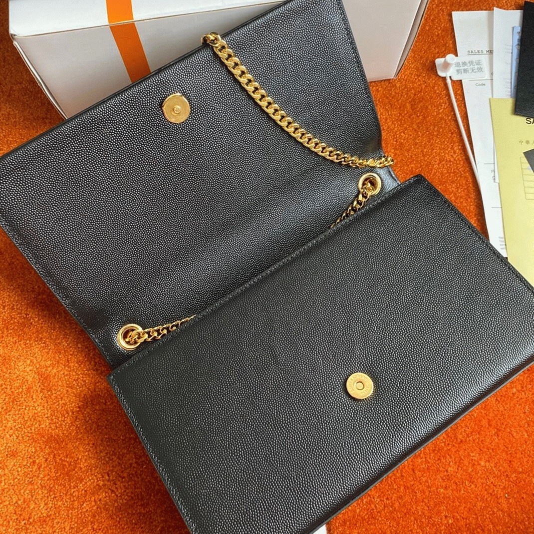 Sa1nt Lau*nt Kate Medium Tassel Bag Black