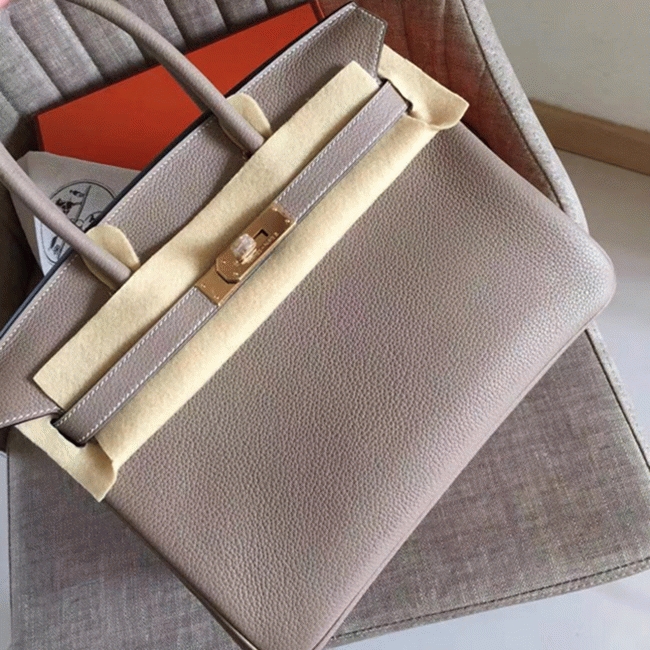Grey Shade H**me5 Birkin 35CM Authentic-Look Replica