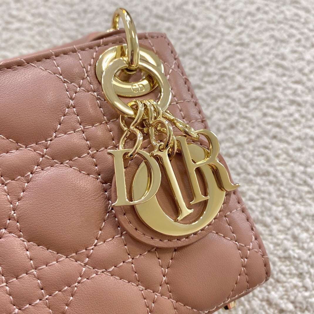D10r Lady D10r Micro Bag Faux in Poudre Cannage Lambskin