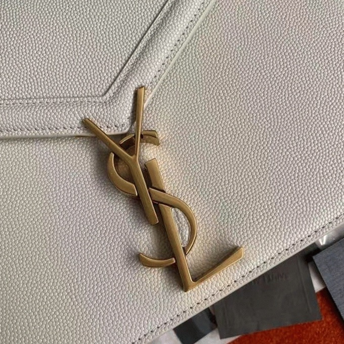 Fake Sa1nt Lau*nt Cassandra Medium Chain Bag White