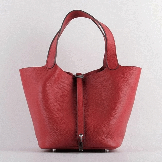 Red replica H**me5 Picotin Lock handbag