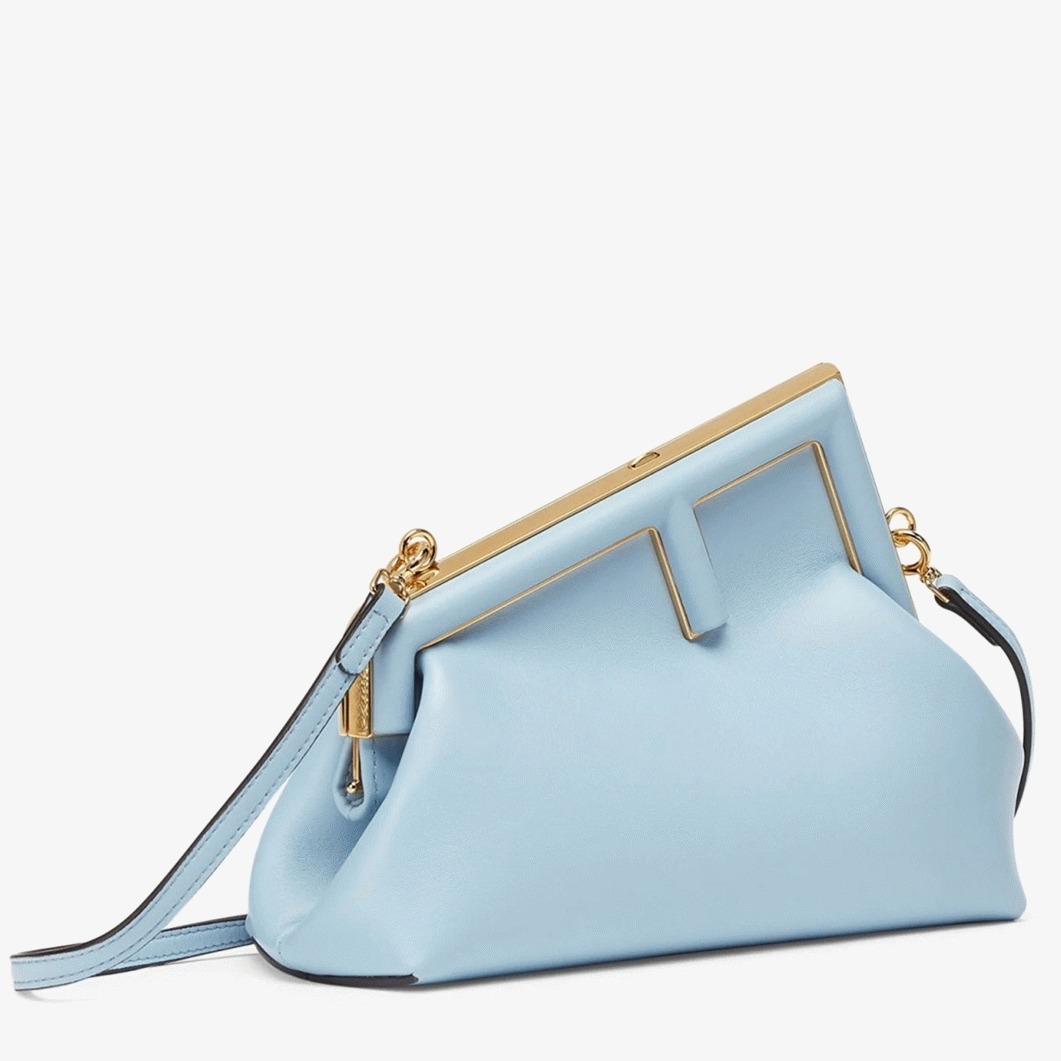 Top Quality Fake F**di First Small Bag In Light Blue