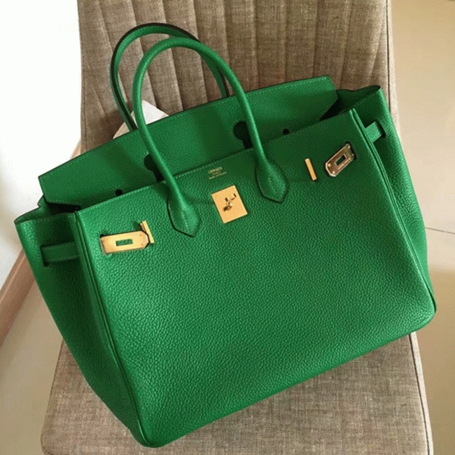 Bamboo Tone Premium Fake H**me5 Birkin 35cm Handbag