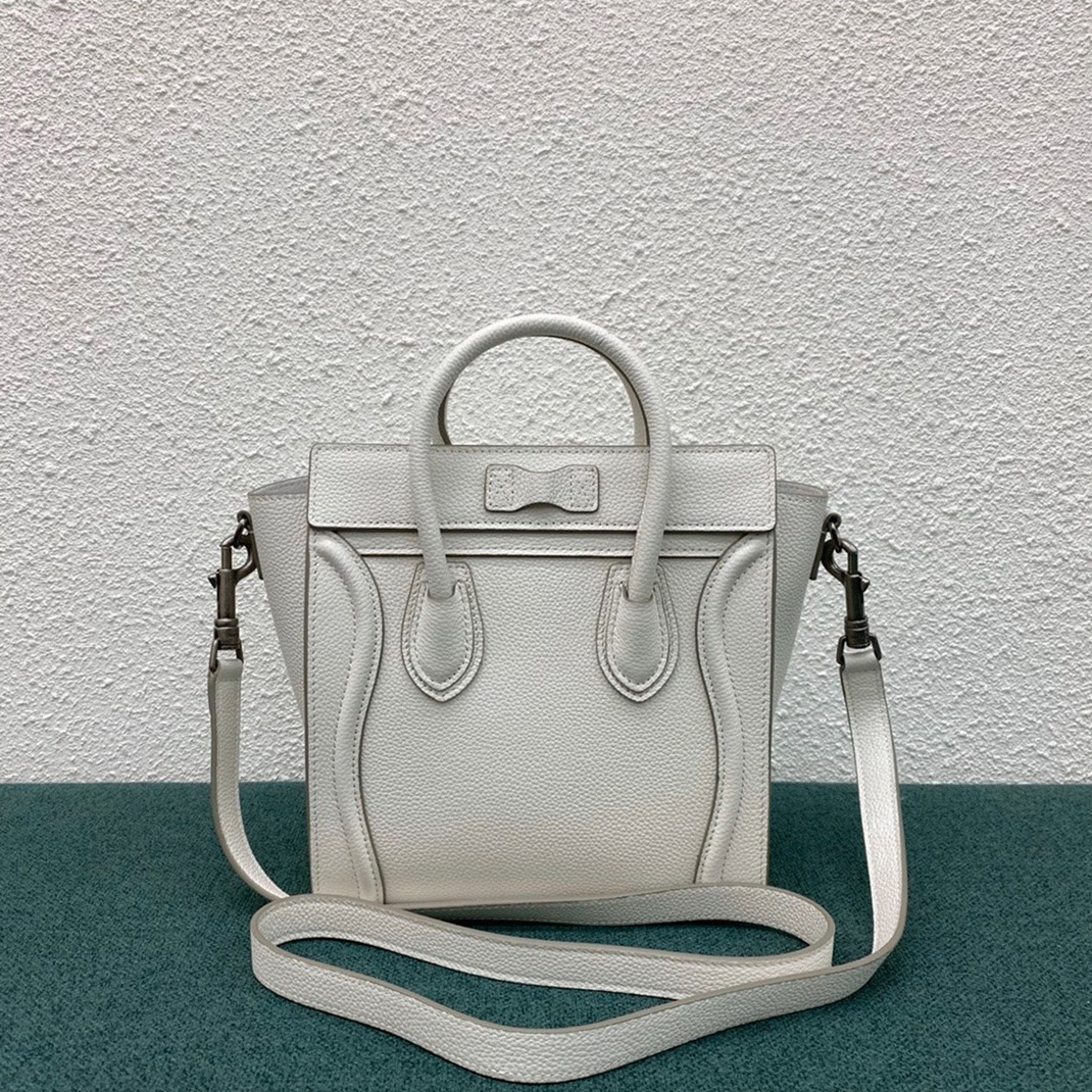 Ce1i*e Nano Luggage Tote Bag Replica in White