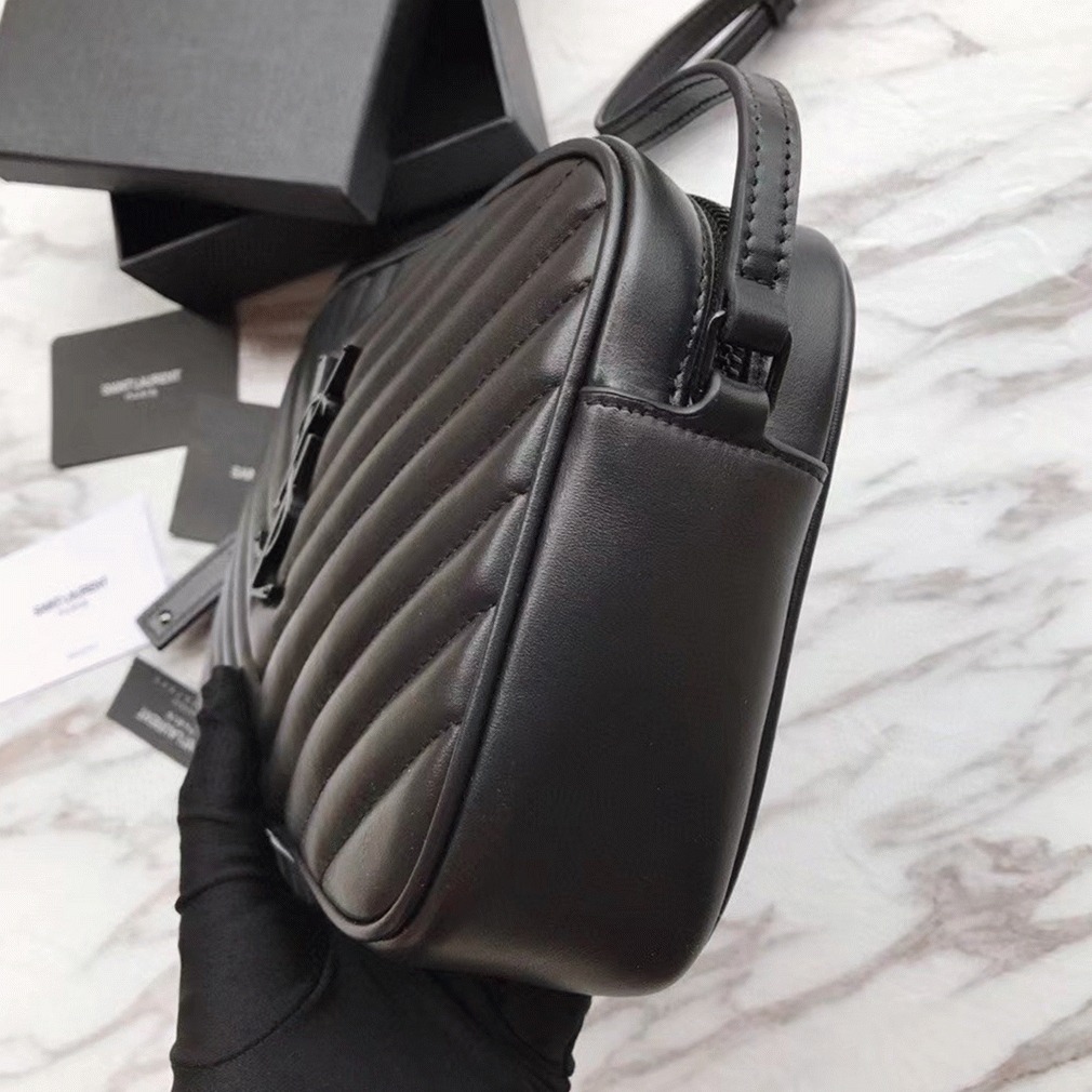 Fake Sa1nt Lau*nt Lou Camera Bag Black