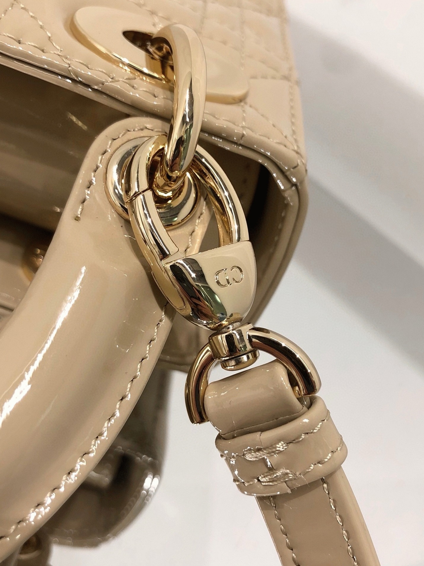 D10r Lady D10r Mini Chain Bag Knockoff in Aesthetic Beige