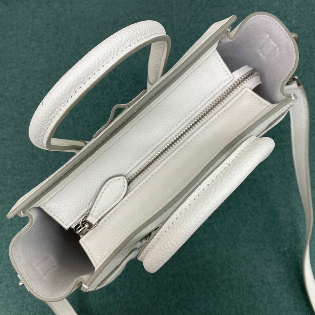 Ce1i*e Nano Luggage Tote Bag Replica in White