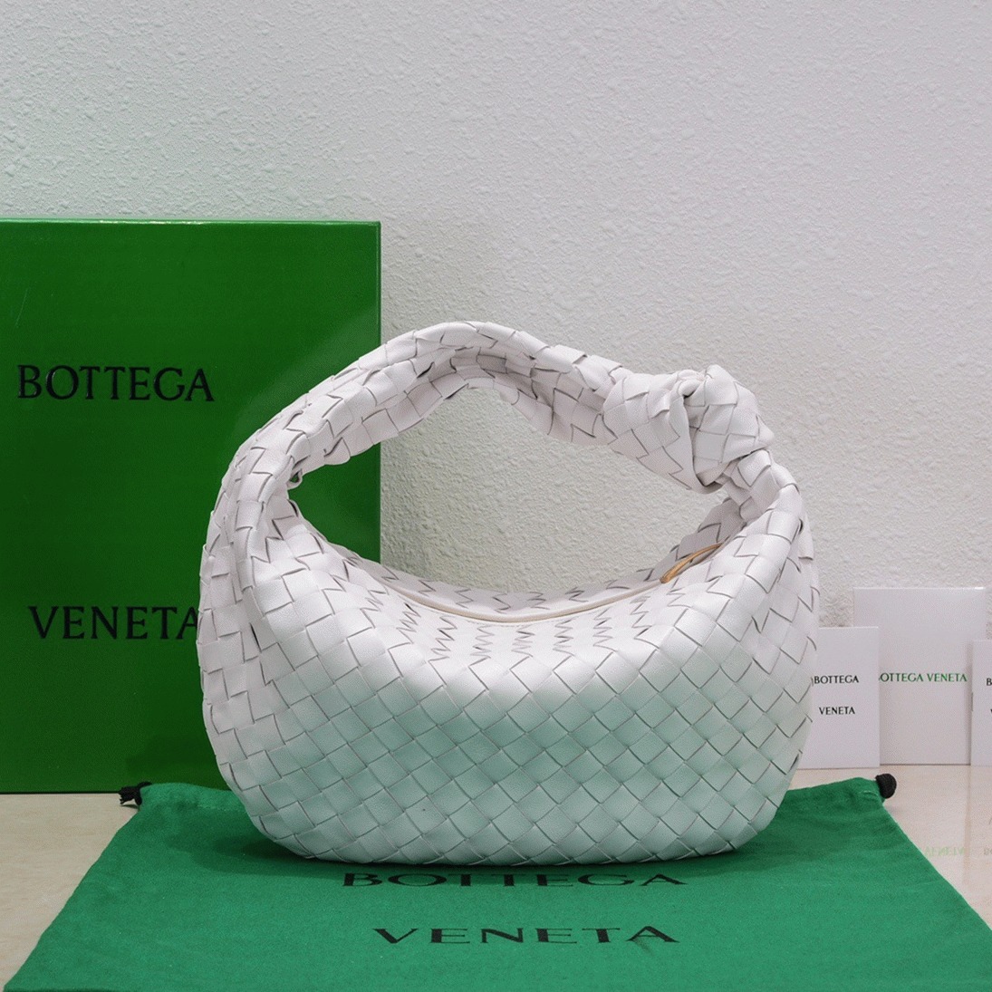 Replica B0tt*ga Ven*ta BV Jodie Teen Bag White