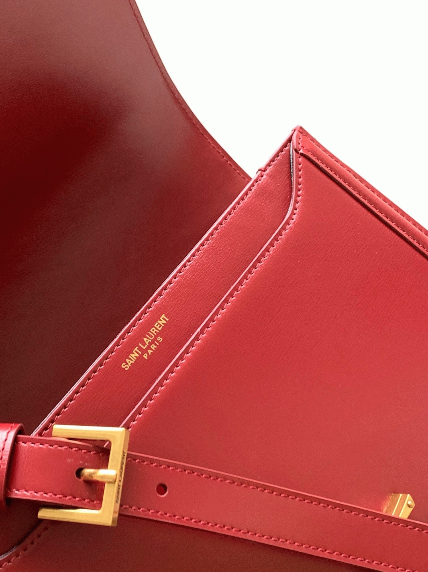 Fake Sa1nt Lau*nt Medium Solferino Bag Red Calfskin