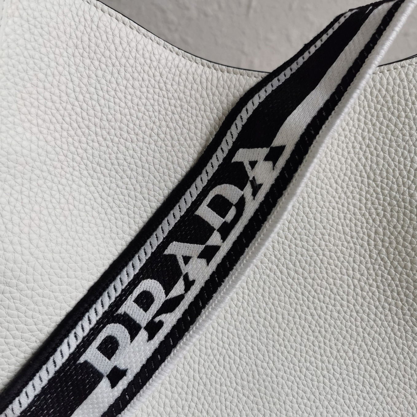 Pra*a Hobo Bag Knockoff in White