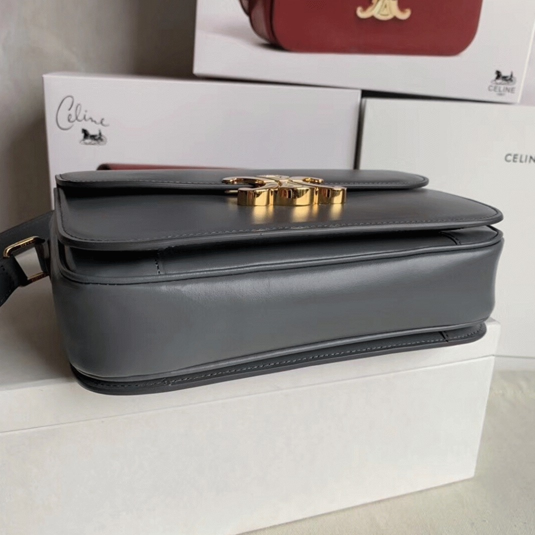 Top Quality Knockoff Ce1i*e Triomphe Medium Bag In Grey