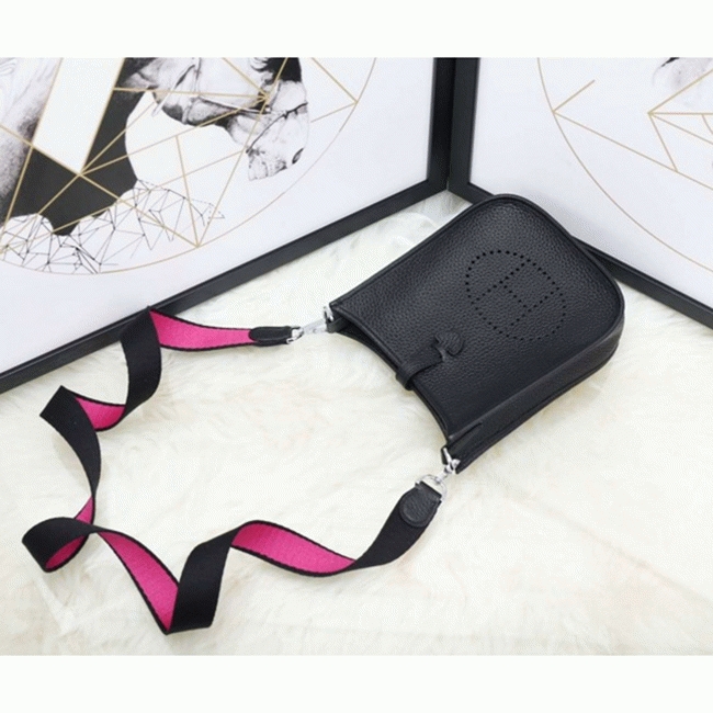 Black Evelyne II TPM Knockoff H**me5 Messenger Shoulder Bag