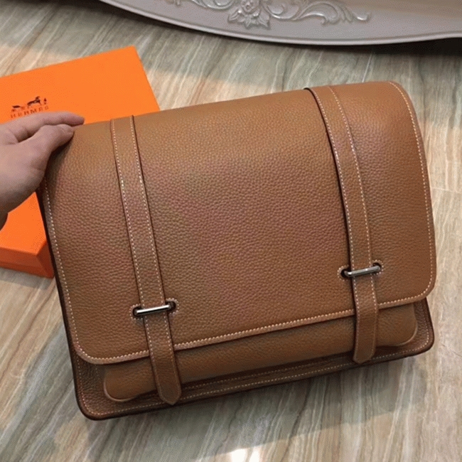 Brown Fake Designer H**me5 Steve Messenger Bag