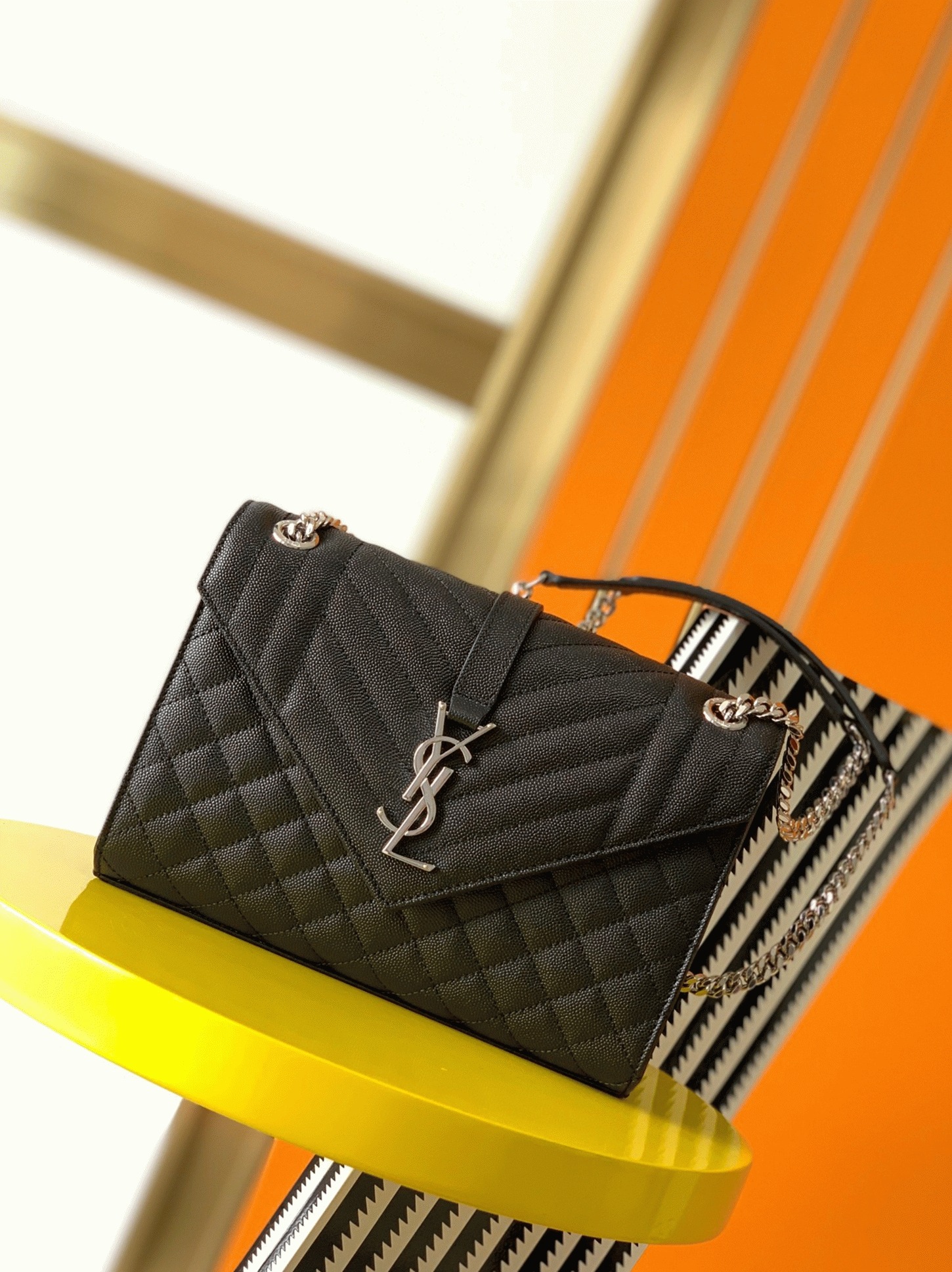Replica Sa1nt Lau*nt Envelope Medium Bag Noir