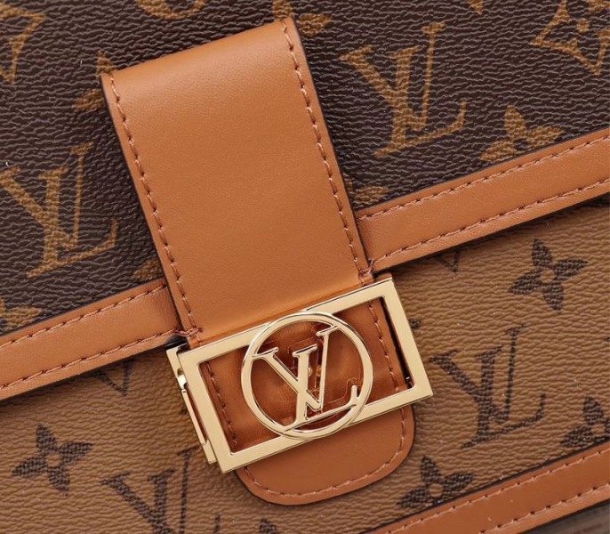 L0vis Vvtt0n Monogram Reverse Canvas Dauphine Bag
