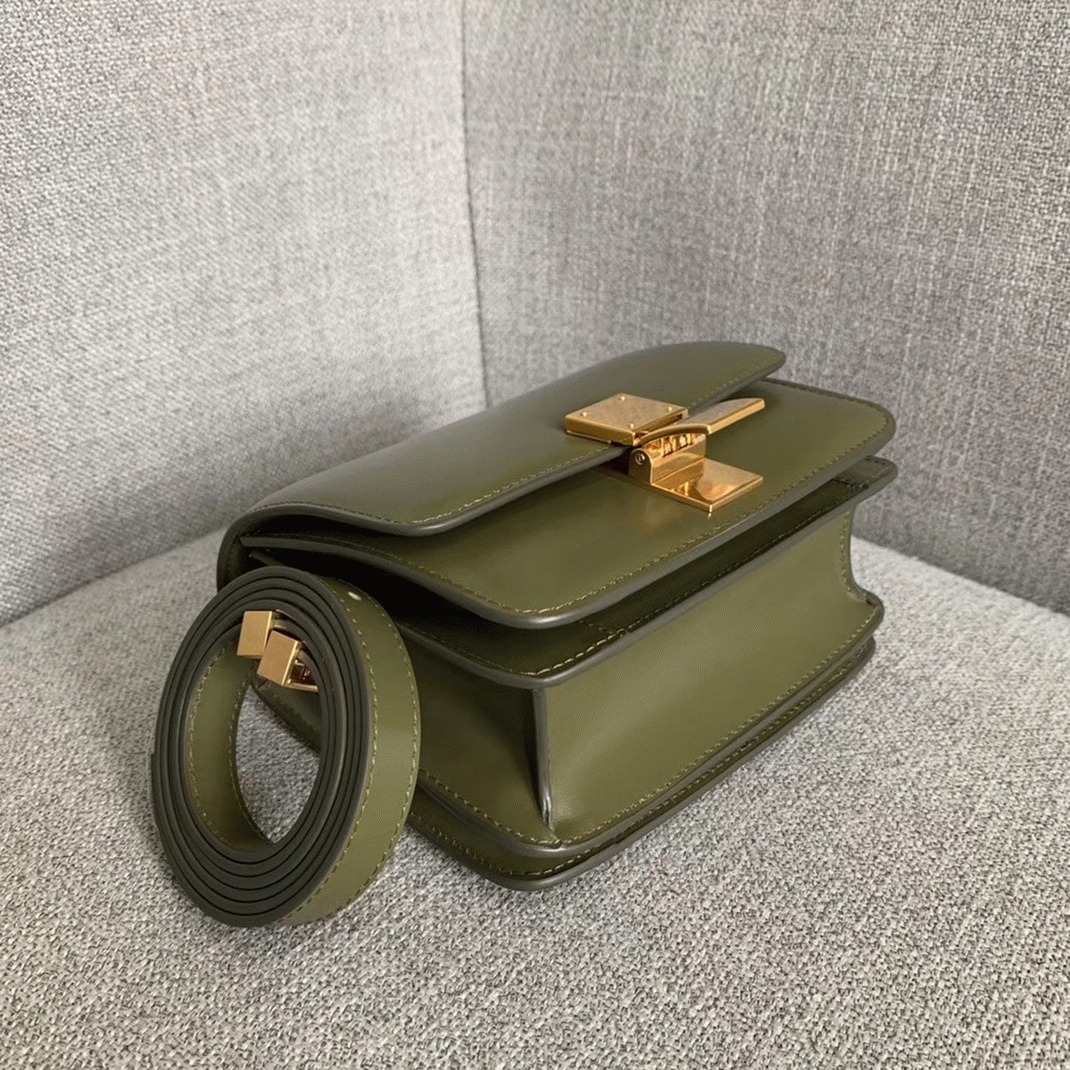 Top Quality Fake Ce1i*e Classic Box Small Bag In Army Green
