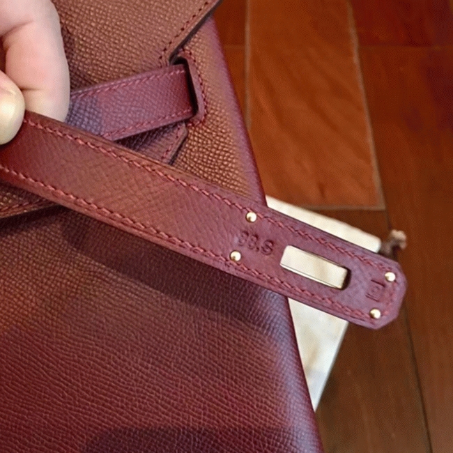 Bordeaux Imitation Copy H**me5 Birkin 40cm Handbag