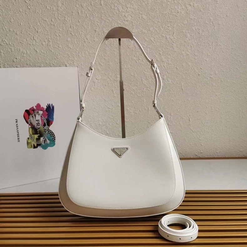 White Pra*a Cleo Large Bag Fake