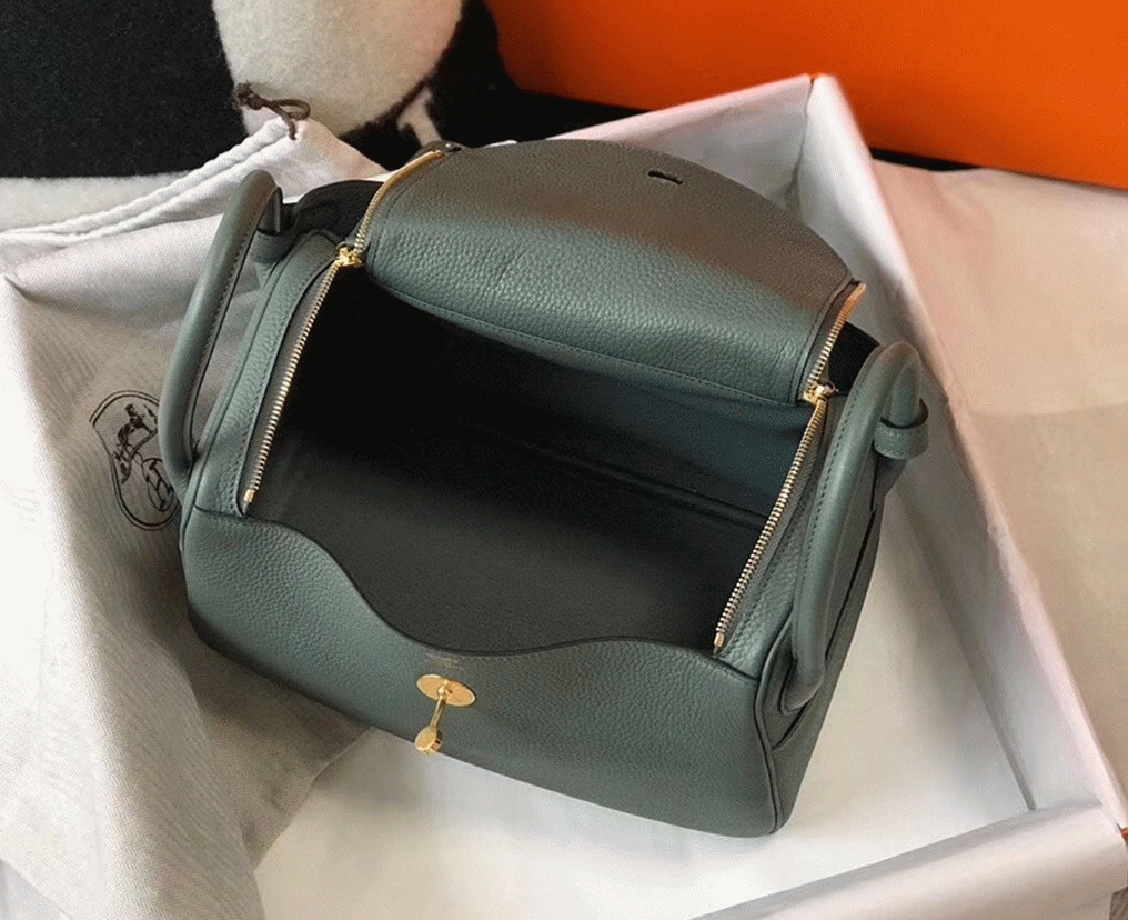Replica H**me5 Lindy bag 26cm in vert amande