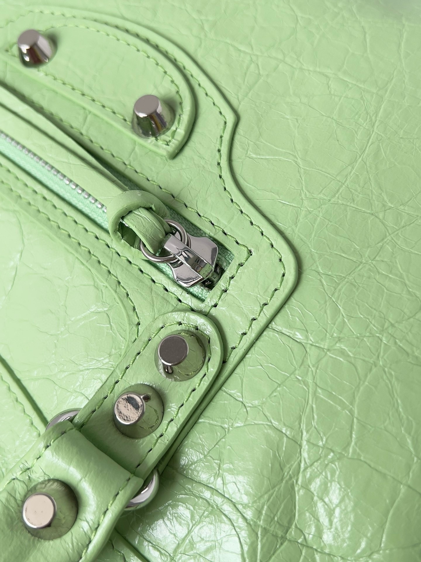 Knockoff Ba1en*iaga Le City Small Bag Green Arena Lambskin
