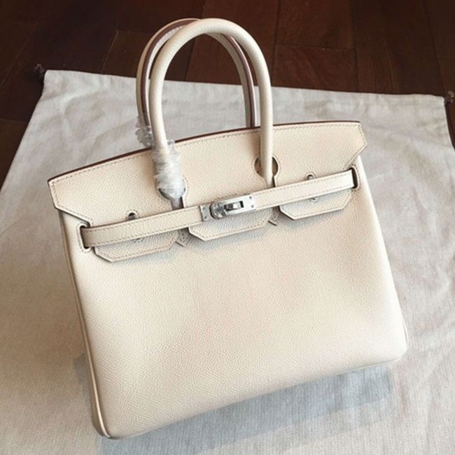 Beige H**me5 Birkin 25cm Affordable Copy