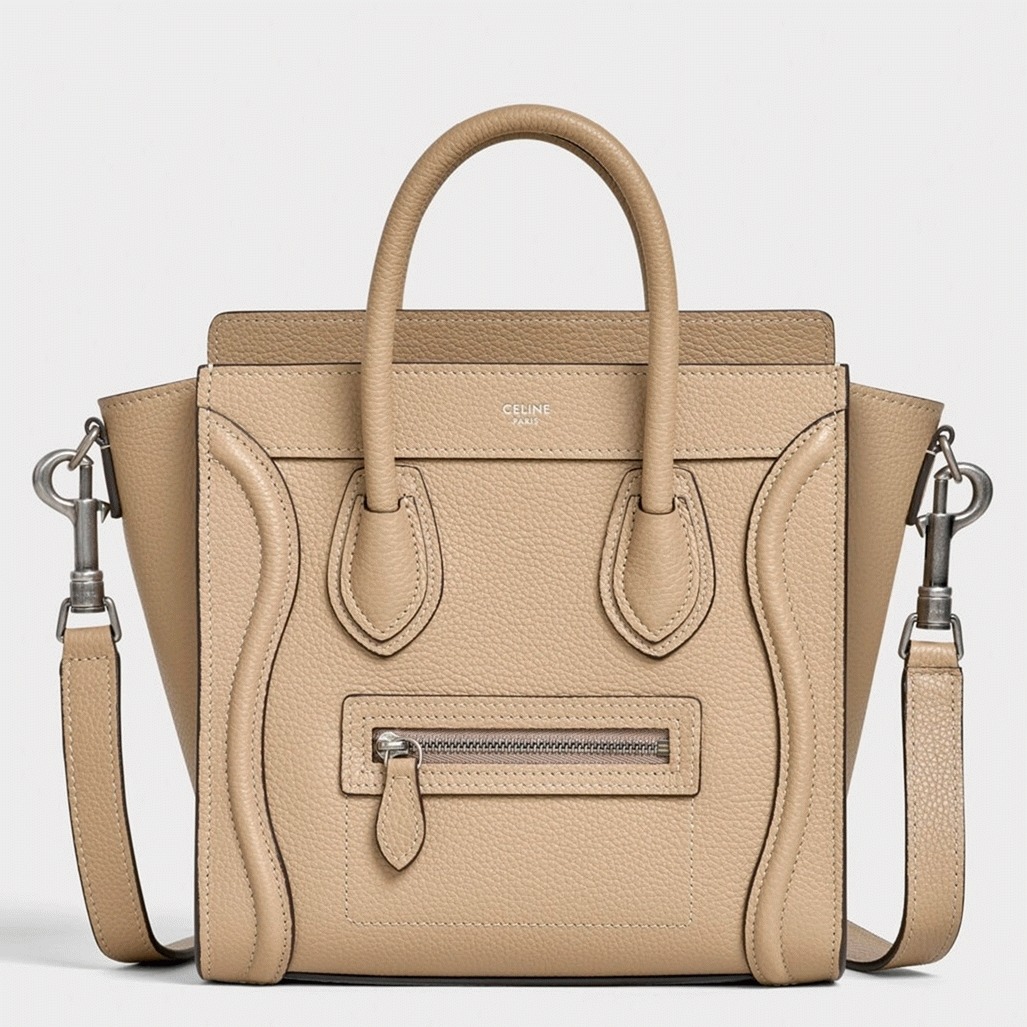 Ce1i*e Nano Luggage Tote Bag Knockoff in Dune