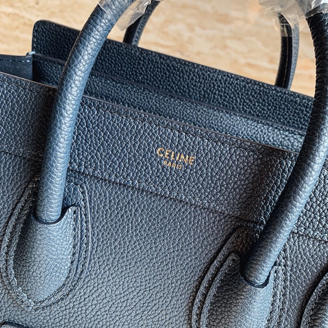 Ce1i*e Nano Luggage Tote Bag Imitation in Navy Blue