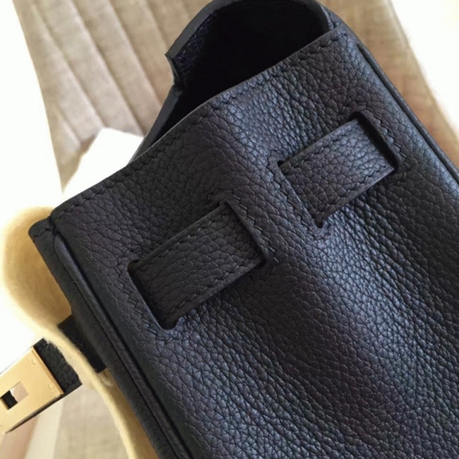 Black Clemence Copy H**me5 Kelly Retourne 28cm Luxe Handbag