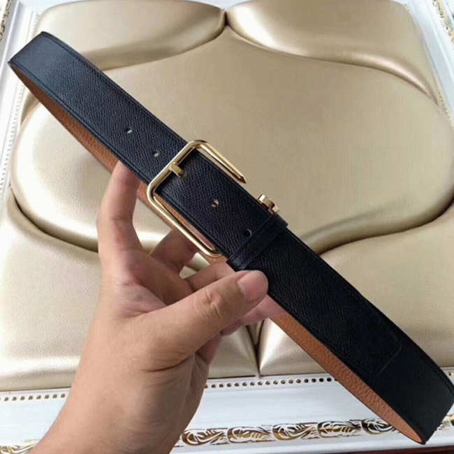 Top-rated fake H**me5 Lennox belt in black