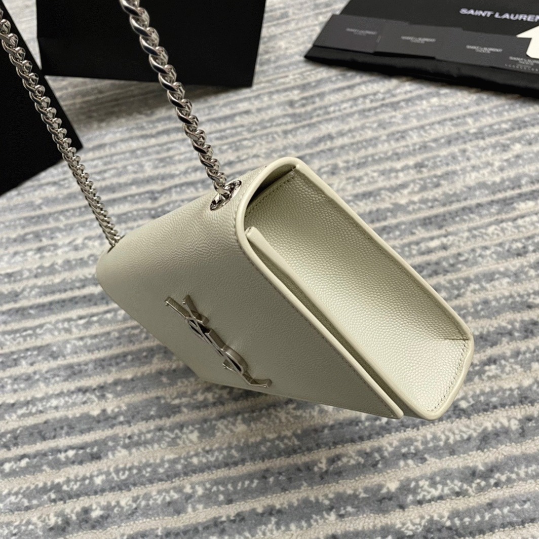 Fake Sa1nt Lau*nt Kate Small Chain Bag Ivory