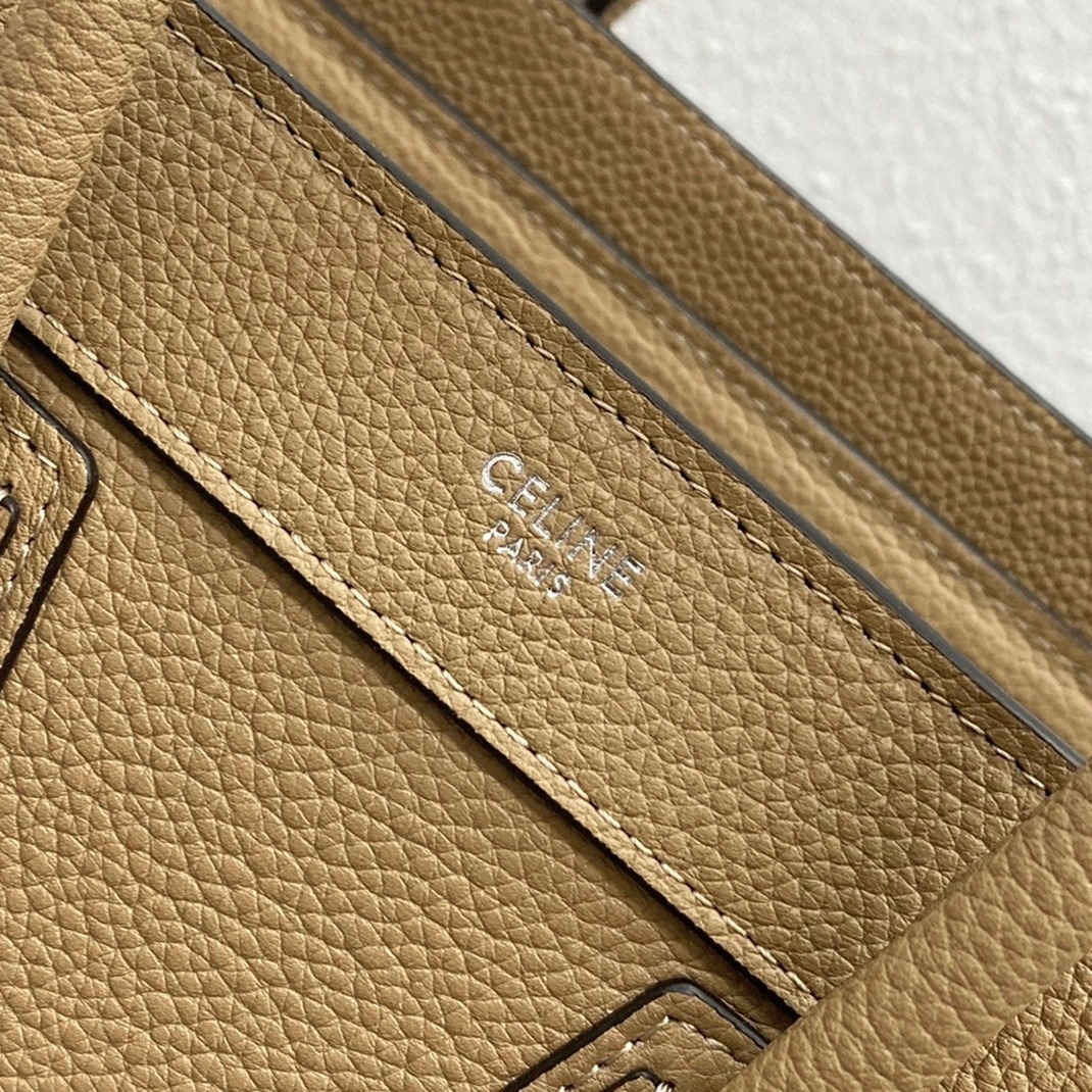 Ce1i*e Nano Luggage Tote Bag Knockoff in Dune