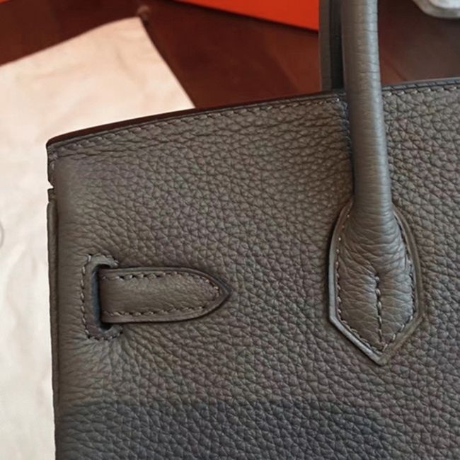 Vert Gris H**me5 Birkin 25cm High-End Copy Handbag