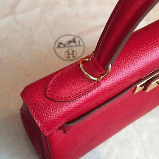 Red Epsom Replica H**me5 Kelly 32cm Sellier Classic Bag