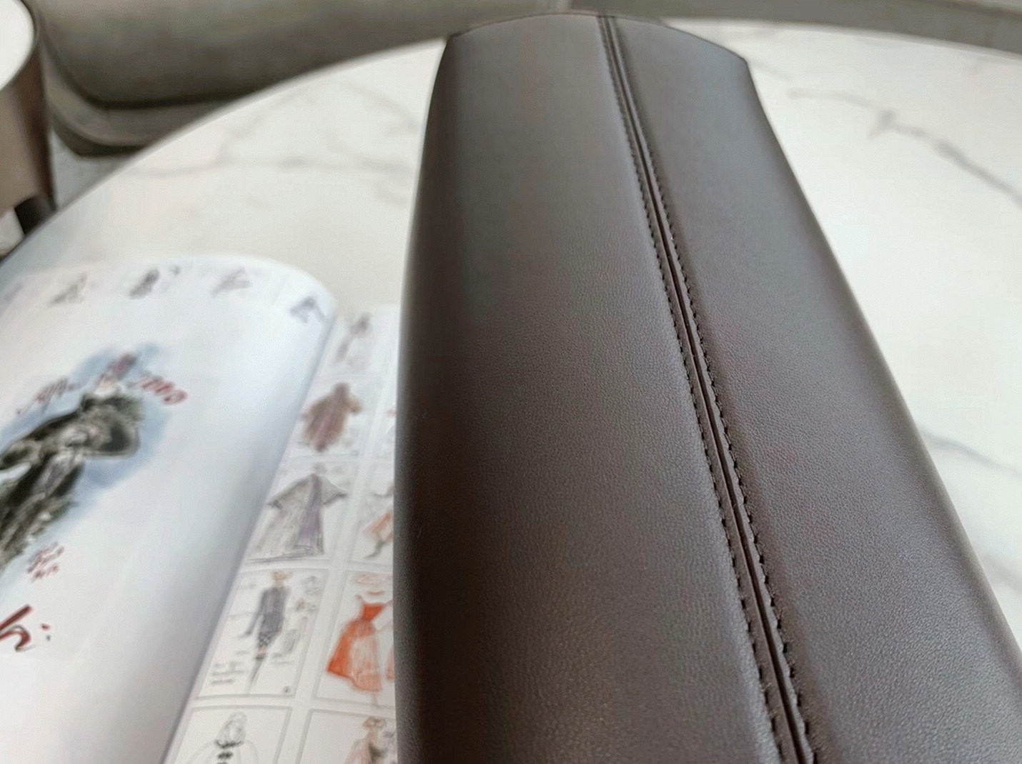 Top Quality Knockoff F**di First Medium Bag In Dark Brown Nappa Leather