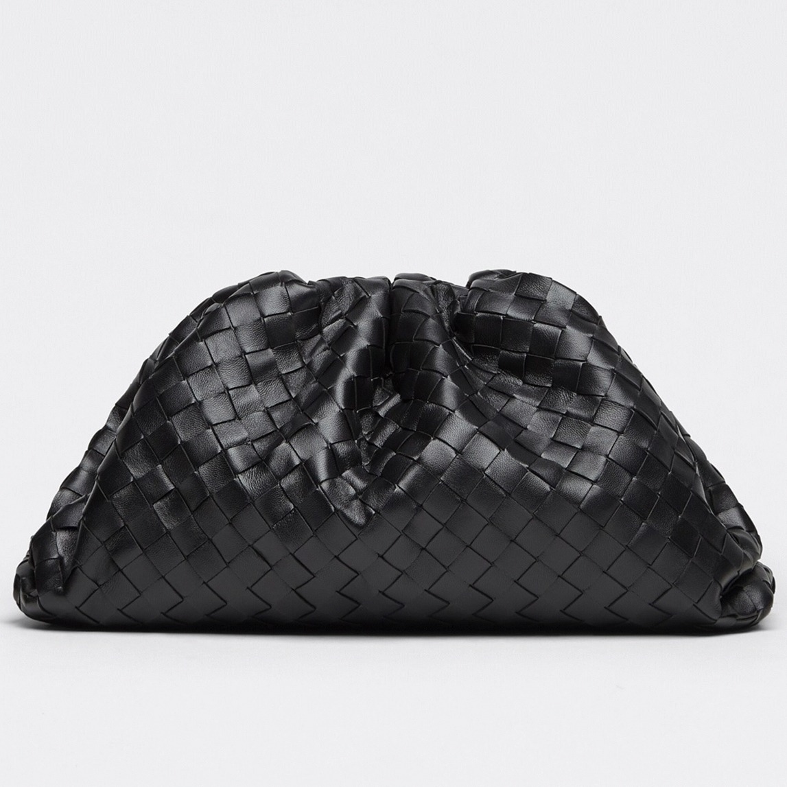 Replica B0tt*ga Ven*ta Large Pouch Clutch Bag Black