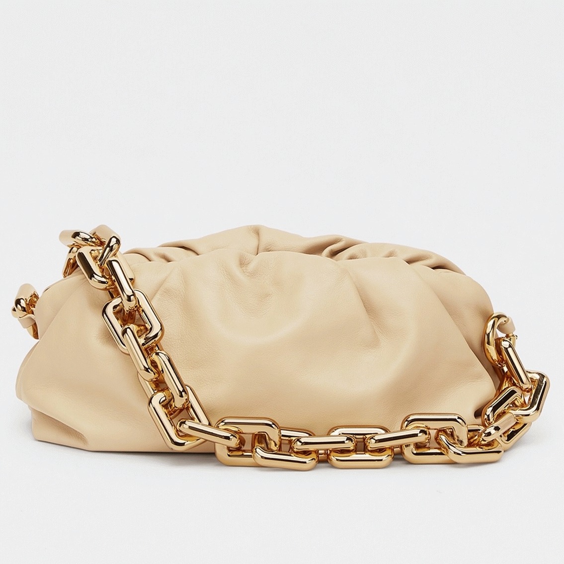 Knockoff B0tt*ga Ven*ta The Chain Pouch Bag Porridge
